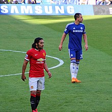 Falcao hraje za Manchester United proti Chelsea  