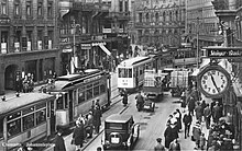 The Johannisplatz in the Chemnitz city centre around 1930