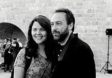 Jimmy Wales med sin andra fru Christine