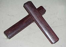A pair of claves