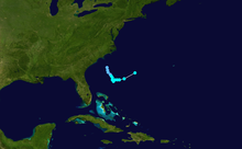 Trayectoria de la tormenta  