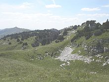 Cumbre del Crêt de la Neige, con Le Reculet al fondo  