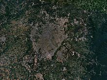 Imagine din satelit a Curitiba