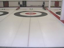 Un foglio di curling che mostra la casa.