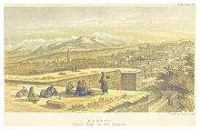 City view with the Amanos Mountains in the background (around 1875)