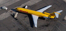 Un cargo DHL 727-200F la San Diego