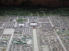 Model of the Heian-kyō of the 8th century