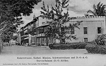 Kaiserstrasse, Dar es Salaam, Tysk Østafrika, ca. 1905