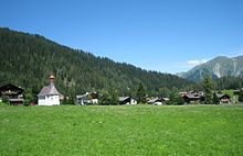 Davos Laret with reformed church