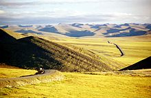 Richardson Mountains, view from Wright Pass to the Dempster Highway