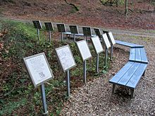 Boards at the Hexenplatz in Oberkirchen