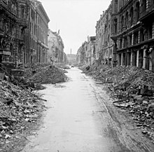 Destruction in Berlin-Mitte not far from the street Unter den Linden