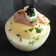 Russian egg, classically prepared