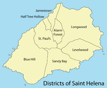 Distrikter i Saint Helena.