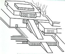 Reconstruction of the temple of the dead in Deir el-Bahari according to Jadwiga Lipińska