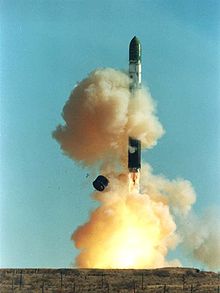 R-36M - Soviet UTTCh (SS-18 mod 4) during take-off