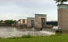 Weser weir of Drakenburg
