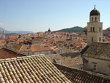View of the old town of Dubrovnik