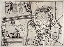 Merian: Plan of Dunkirk Dunkerque 1702