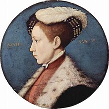 Edward VI. von England, im Alter von sechs Jahren