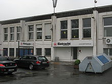 Former office of the club (not of the first football team) on the Riederwald grounds in Frankfurt-Seckbach
