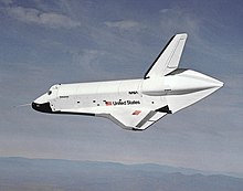 Enterprise på en testflyvning i 1977