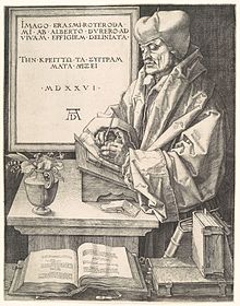 Erasmus portrayed by Albrecht Dürer (1526)