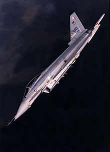 White painted DA2 in flight, 1999