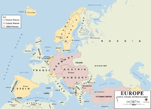 The actual war constellation in the pre-war borders