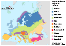 Biogeographical regions of Europe