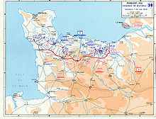 Expansion of the Normandy bridgehead by July 24, 1944