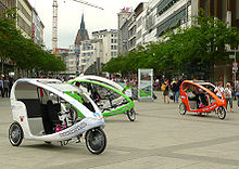 Bicycle cabs at the main station
