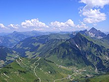 View from the Glatthorn to the Faschinajoch