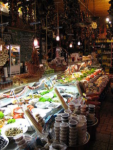 Counter in a delicatessen