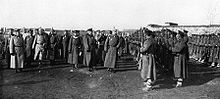 Wilhelm II, Ferdinand I of Bulgaria and Field Marshal von Mackensen in Niš, Serbia (1915)
