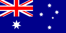 De vlag van Australië
