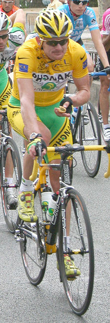 Floyd Landis na Tour de France, 23. července 2006.  