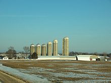 La agricultura en el oeste del condado de Fond du Lac  