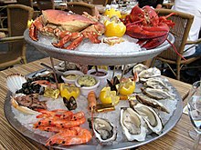Ready-to-eat seafood in Tours, France