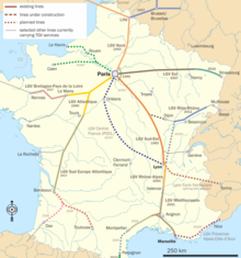 New lines in France