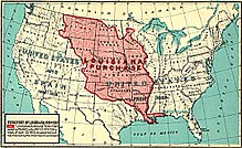 Frank Bond's illustration af Louisiana-købet  