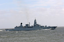 Frigate Hamburg (F 220) of the German Navy