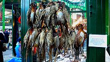 Păsări de vânat la Borough Market din Londra