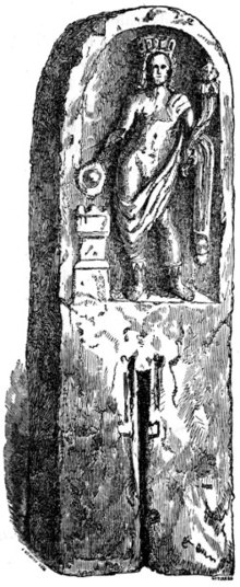 Relief from Netherby (Castra Exploratorum), probably depicting the genius of the wall