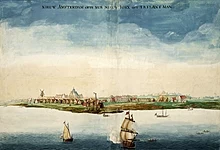 Naujasis Amsterdamas, kurio centras yra Žemutiniame Manhatane, 1664 m., kai Anglija perėmė jo kontrolę ir pervadino jį "Niujorku".