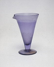 Glass bulb of Marie Curie.