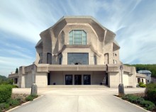 Goetheanum in Dornach, a building with an exposed concrete façade
