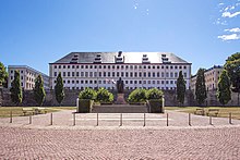 Friedenstein Palace with the monument to Ernst the Pious