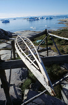 Opbygning af en inuit-kajak