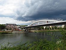 El nuevo puente sobre el Mosela.  
